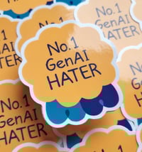 Image 3 of GenAI Hater - Clear Sticker