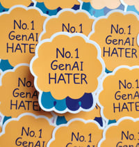 Image 1 of GenAI Hater - Clear Sticker