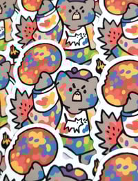 Image 2 of Angry Artist - Clear Sticker
