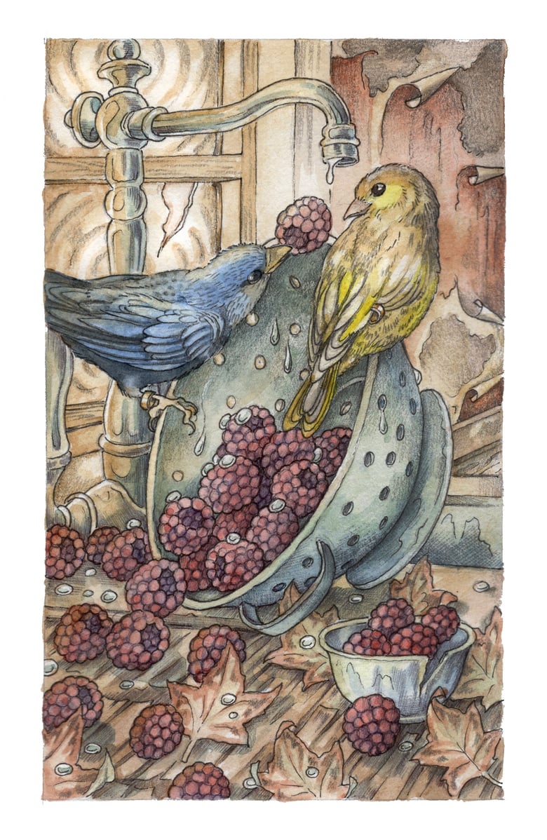 Image of '2 of Cups' Original Artwork by Adam Oehlers