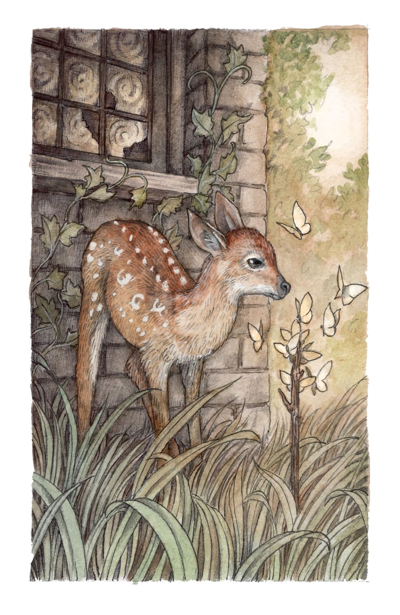 Image of 'Page of Wands' Original Artwork by Adam Oehlers 