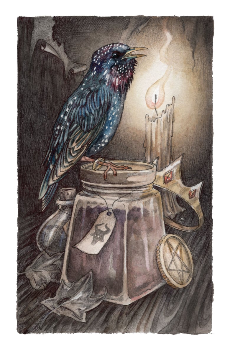 Image of 'King of Pentacles' Original Artwork by Adam Oehlers 