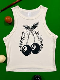 Image 1 of LUCKY CHERRY TANK TOP - CREAM