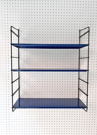 Image 1 of ESTANTERÍA VINTAGE AZUL MARINO, AÑOS 70