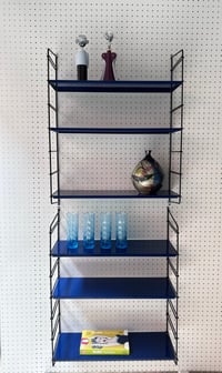 Image 6 of ESTANTERÍA VINTAGE AZUL MARINO, AÑOS 70