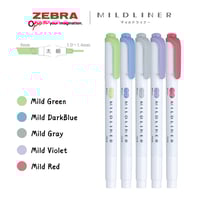 Image 4 of Zebra Mildliner Highlighter (Cool & Refined Colors)