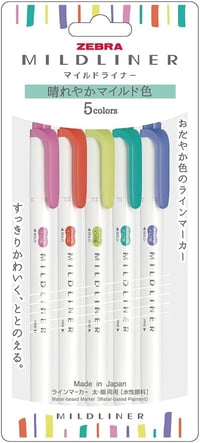 Image 1 of Zebra Mildliner Highlighter (Radiant Colors)