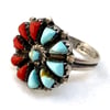 Zuni Flower Ring (Size 7)