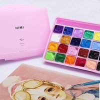 Image 2 of HIMI Goache Paint Palette (pink)
