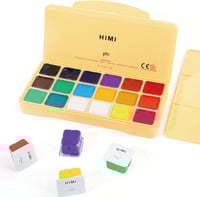 Image 1 of HIMI Goache Paint Palette (yellow)