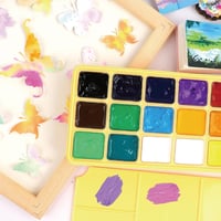 Image 3 of HIMI Goache Paint Palette (yellow)