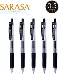 Image 2 of Zebra Sarasa Gel Ballpoint Pen black 0.5