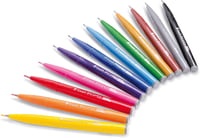 Image 3 of Pentel Brush Sign Pen Basic Colors (set of 12)