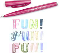 Image 3 of Pentel Brush Sign Pen Pastel Colors (Set of 12)