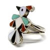 Zuni Inlay Bird Ring (Size 6)
