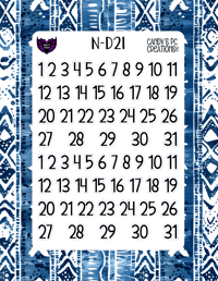 Image 22 of Date Sticker D-D24 Font Redate