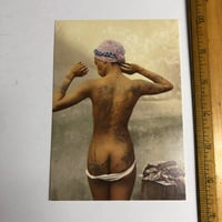 Image 1 of 1978 Amsterdam Tattoo Convention postcard with Tattoo Archive sticker 