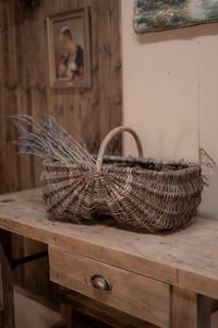 Image 1 of Panier en osier rectangulaire