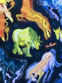 Image 2 of HORSES - A5 sticker sheet 