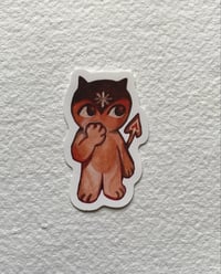 Thoughtful Devil - mini sticker