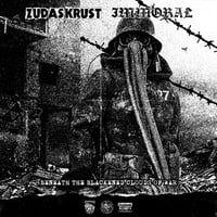 Image 1 of Zudas Krust / Immoral - Beneath The Blackened Clouds Of War split Tape