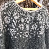 Image 1 of “Stars of Barbro” - Icelandic wool sweater - Gray heather - Preorder 