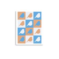 Image 1 of Bluebird Block Print