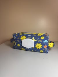 Image 1 of CUSTOM ORDER FABRIC | Handmade Quilted Diaper & Wipes Pouch – Travel Baby Essentials Organizer
