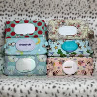 Image 1 of Handmade Quilted Diaper & Wipes Pouch – Travel Baby Essentials Organizer