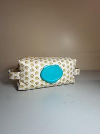 Image 2 of CUSTOM ORDER FABRIC | Handmade Quilted Diaper & Wipes Pouch – Travel Baby Essentials Organizer