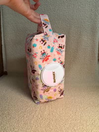 Image 3 of Handmade Quilted Diaper & Wipes Pouch – Travel Baby Essentials Organizer