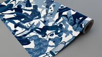 Image 1 of 'After Party Blue' MAXI Wallpaper Roll – 10m