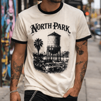 Image 1 of North Park Water Tower - San Diego Neighborhood Men's Ringer