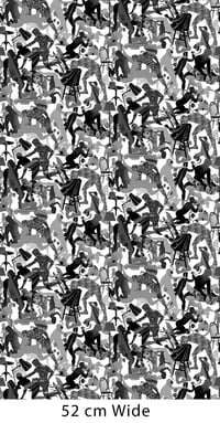 Image 3 of 'After Party Mono' Wallpaper Roll – 10m