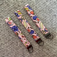 Image 2 of Handmade Cotton Keyfob Wristlet – Colorful Keychain for Keys, Bags & Gifts