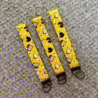 Image 8 of Handmade Cotton Keyfob Wristlet – Colorful Keychain for Keys, Bags & Gifts