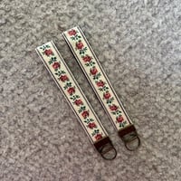 Image 9 of Handmade Cotton Keyfob Wristlet – Colorful Keychain for Keys, Bags & Gifts