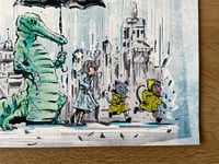 Image 3 of Crocodile and Girl Print 