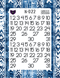Image 23 of Date Sticker D-D24 Font Redate