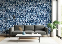 Image 6 of 'After Party Blue' MAXI Wallpaper Roll – 10m