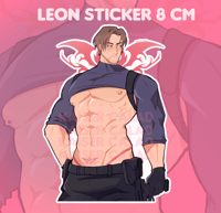 Glittery Leon Sticker 