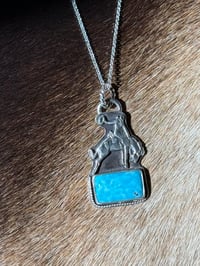 Image 3 of Persian Turquoise w/ Bucking Horse