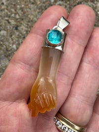Image 4 of Carnelian and apatite mano figa 