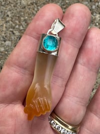 Image 6 of Carnelian and apatite mano figa 