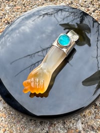 Image 1 of Carnelian and apatite mano figa 