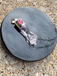 Image 6 of Amethyst and pink tourmaline mano figa 