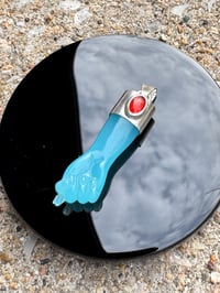 Image 1 of Blue chalcedony and carnelian mano figa 