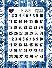 Image 25 of Date Sticker D-D24 Font Redate