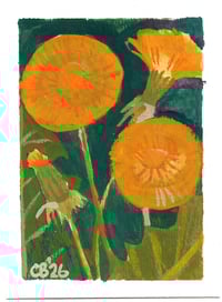 Dandelions 2 - Gouache Painting