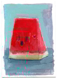 Watermelon 1 - Gouache Painting